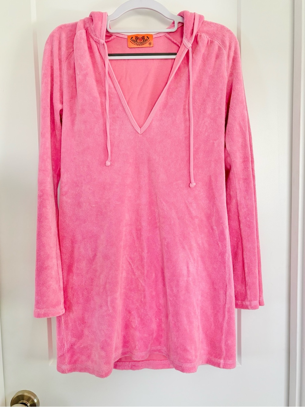 Juicy Couture Pink Velour Hoodie Swim Coverup